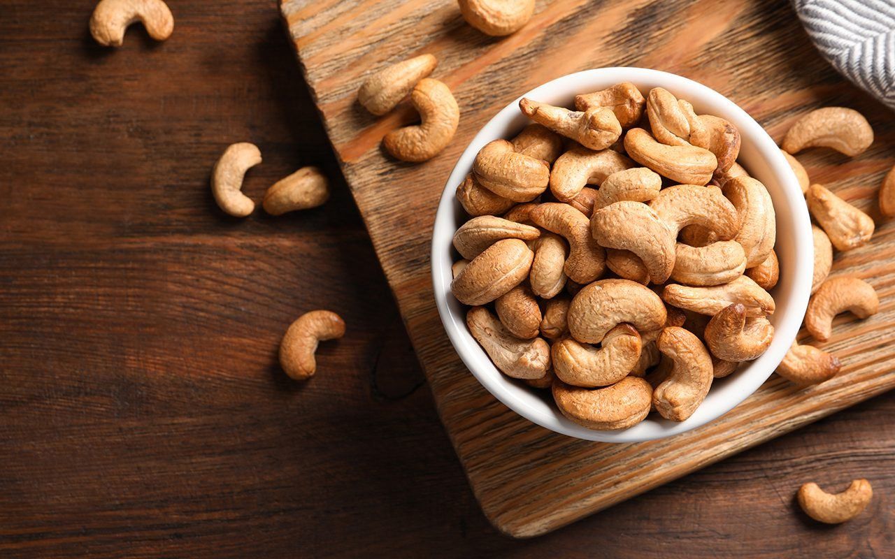 Premium Cashews Background